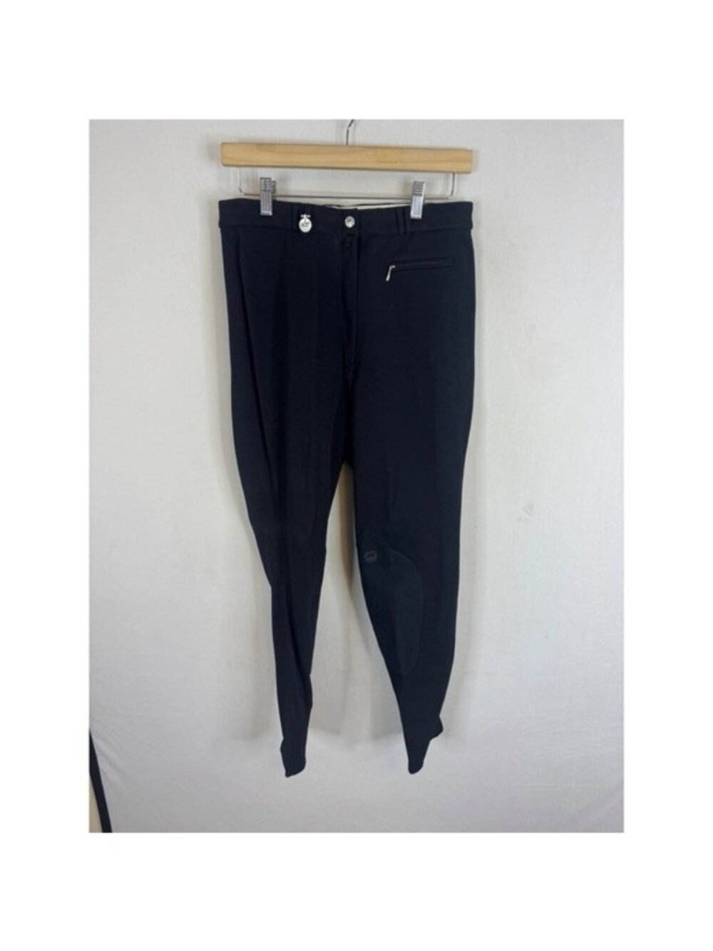 Pikeur Mens Black Equestrian Riding Breeches Made in Germany Size 34L Helanca